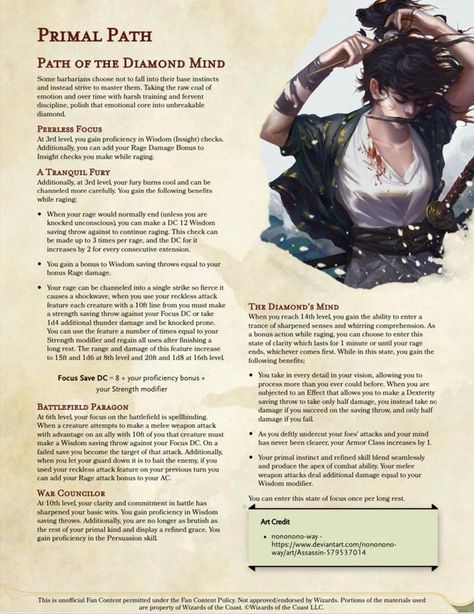 Barbarian Subclass Homebrew, Vaxildan Keyleth, Ii Humanized, Dnd Barbarian, Homebrew Classes, Barbarian Dnd, Dungeons And Dragons Rules, Dungeons And Dragons Races, Dnd Stats