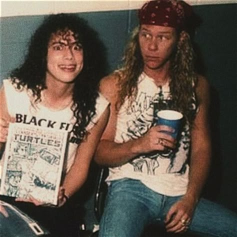 James And Kirk, Kirk And James, Metallica Funny, James Kirk, Kirk Metallica, Kirk Hammet, Lars Ulrich, Metal Men, Cliff Burton