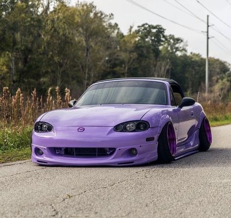 Jdm Purple Miata INSTAGRAM 📸 (@neon.jdm) Mx5 Mazda, Nb Miata, Car Stunt, Purple Car, Driving Games, Best Jdm Cars, Drifting Cars, Miata Mx5, Street Racing Cars