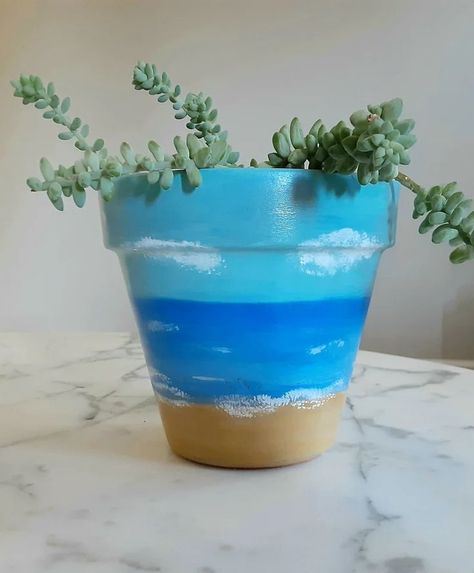 Easy Pottery Painting, Easy Pottery Painting Ideas, Easy Pottery, Paint Together, Pottery Painting Ideas, Painting Glass Jars, Clay Pot Projects, Flower Pot Art, Pottery Pots