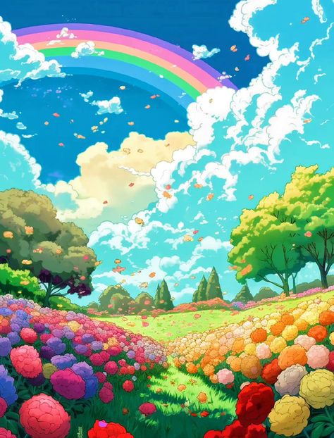 Rainbow Painting, Character Traits, Dragon Games, Cute Kawaii Drawings, Sky Art, Korean Artist, Photography Projects, Cute Cats And Dogs, A Character