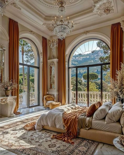 Mansion Bedroom Aesthetic, English Manor Bedroom, French Hotel Room, French Castle Interior, Tuscan Mansion, English Manor Houses Interior, Manor Bedroom, Italian Mansion, Manor House Interior