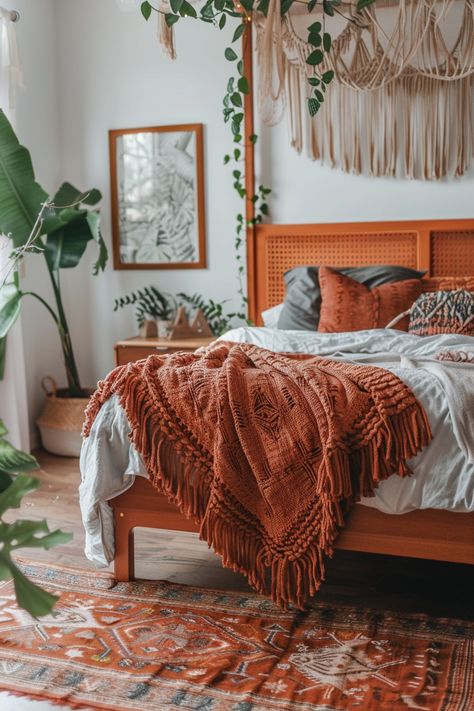 65 Gorgeous Mid Century Boho Bedrooms - TastyInteriors Boho Mid Century Bedroom, Boho Mid Century Modern Bedroom, Mid Century Boho Bedroom, Boho Bedrooms, Boho Mid Century Modern, Modern Boho Bedroom, Mid Century Bedroom, Boho Style Bedroom, Mid Century Boho