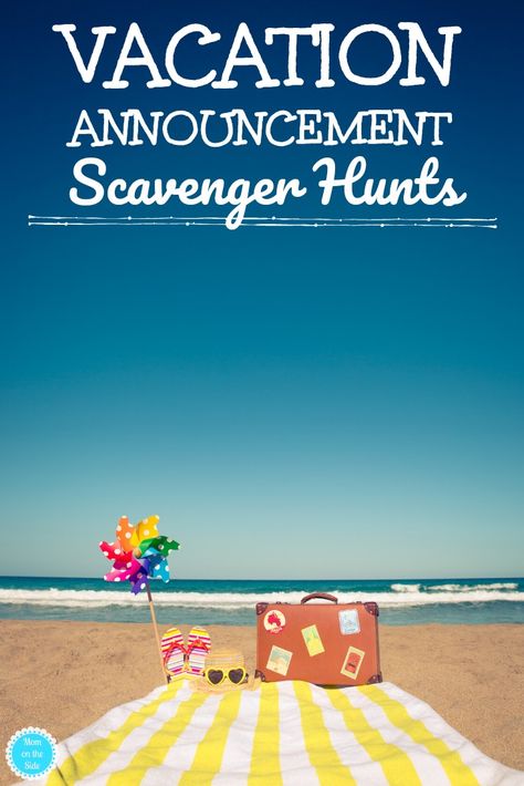 These vacation announcement ideas surprise kids with the fun of a game! Three different vacation announcement scavenger hunts are fun printables for kids to help you surprise them with a family vacation! #vacation #vacationannouncement #scavengerhunts #scavengerhuntclues #familyvacation #surprisevacation Scavenger Hunt Surprise Trip, Suprise Trip To Hawaii, Vacation Surprise Scavenger Hunt, Scavenger Hunt Ideas For Surprise Trip, Vacation Surprise Ideas, Scavenger Hunt For Vacation Surprise, Vacation Reveal Scavenger Hunt, Vacation Scavenger Hunt For Kids, Hawaii Surprise Trip Reveal