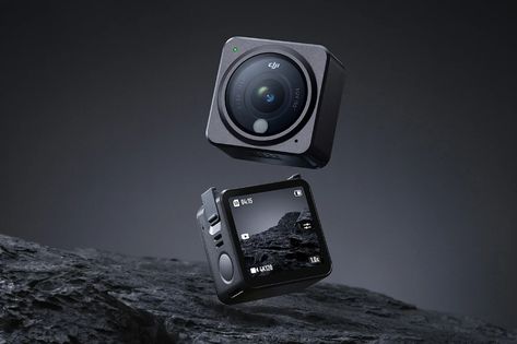 DJI’s latest action camera just made the GoPro look like an expensive hunk of plastic | Yanko Design Super Wide Lens, Vr Camera, Small Drones, Advanced Photography, 3d Camera, Blue Photography, Fish Eye Lens, Action Cam, Yanko Design