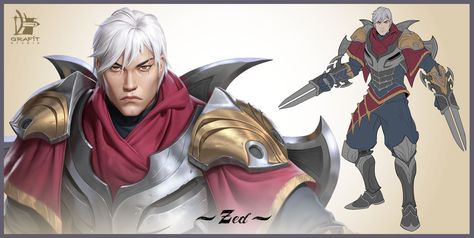 League Of Legends Champions, Zed League Of Legends, Riot Games, Big Thanks, League Of Legends, Gundam, Digital Painting, Concept Art, Kiss