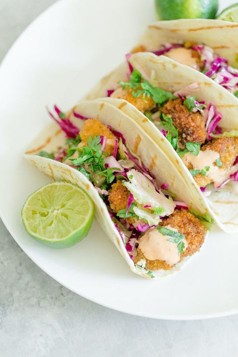 Crispy Chicken Taco Recipe | Easy Tacos | Chicken Dinners #chickentacos #tacos Dinner Recipes Tacos, Tacos With Coleslaw, Blackened Salmon Tacos, Crispy Chicken Tacos, Recipes Tacos, Defined Dish, Summer Dinner Recipes, Salmon Tacos, Crispy Tacos