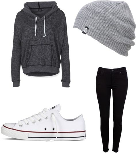 "Converse outfit" by matilyn ❤ liked on Polyvore Minimalisticky Chic, Converse Outfits, Teen Style, Teenage Outfits, Girls Christmas Outfits, Cool Winter, Pastel Outfit, Casual School Outfits, Outfits With Converse