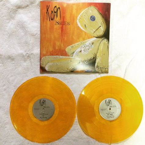 Korn : Issues Limited Edition See Thru Yellow Korn Vinyl, Pink Cd Player, Korn Issues, Vinyl Wishlist, Dr Hannibal, Metal Vinyl, Cd Aesthetic, Physical Media, Music Sound