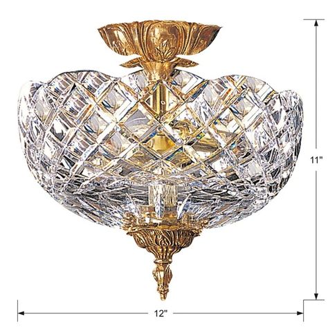 Willa Arlo Interiors Weese Semi Flush Mount & Reviews | Wayfair Bedroom Living Area, Crystorama Lighting, Transitional Lighting, Traditional Home, Semi Flush Mount Lighting, Light Ceiling, Crystal Bowls, Candelabra Bulbs, Crystal Design