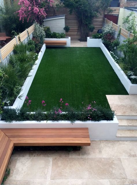 Moderne Have, Small Courtyard Gardens, Simple Garden, Courtyard Gardens Design, Back Garden Design, London Garden, Modern Garden Design, Have Inspiration, Outdoor Gardens Design