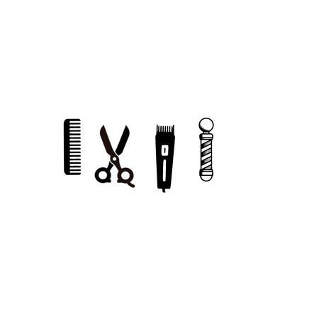 Small Barber Tattoo Ideas, Barber Pole Tattoo, Barber Tattoo Ideas, Barber Shop Interior, Barber Tattoo, Bike Couple, Barbershop Design, Small Hand Tattoos, Collar Bone Tattoo