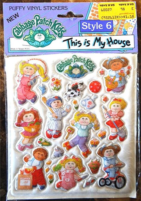 Stickers Vintage, Buy Stickers, Puffy Stickers, Cabbage Patch Kids, The 80's, Cabbage Patch, Patch Kids, House Made, The 80s