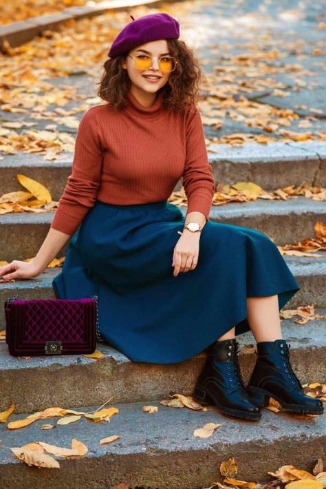 How To Wear A Beret Right: From Classic To Modern Looks ★ How To Style Beret, How To Wear A Beret, Beret Outfit, Feminine Casual, Trendy Fall Outfits, Outfits With Hats, Berets, Fashion Tips For Women, Fall Fashion Trends