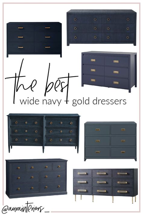 Kids Parke Navy Blue 6-Drawer … curated on LTK Blue Changing Table Dresser, Gray Dresser With Gold Hardware, Navy Blue Changing Table Nursery, Kids Blue Dresser, Navy Dresser Gold Hardware, Nursery Blue Dresser, Hale Navy Dresser, Navy Blue Dresser Nursery, Navy Painted Dresser