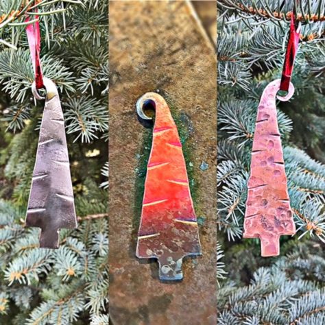 Blacksmithing Projects, Blacksmith Ideas, Welded Metal Projects, Copper Work, Blacksmith Projects, Metal Working Projects, Forging Metal, Christmas Handmade, Steel Art