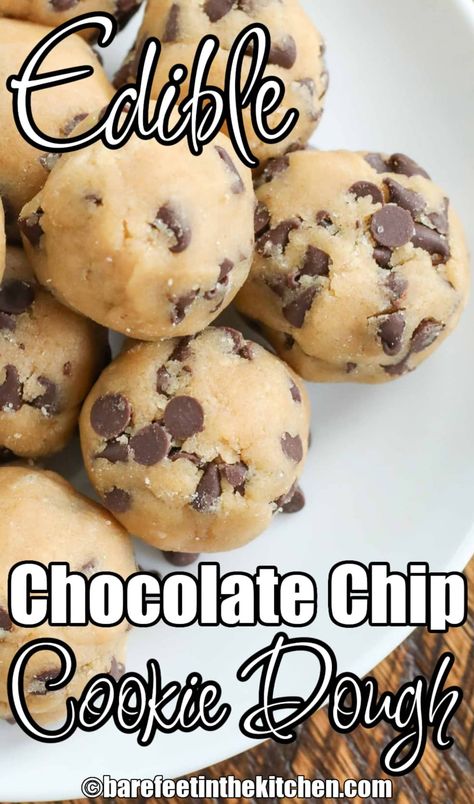 Edible Chocolate Chip Cookie Dough Keto Edible Cookie Dough, Edible Cookie Dough Bites, Cranberry Pistachio Cookies, Low Carb Cookie Dough, Edible Chocolate Chip Cookie Dough, Chocolate Chip Cookie Dough Bites, Monster Cookie Dough, Cookie Dough Ingredients, Cookie Dough Filling