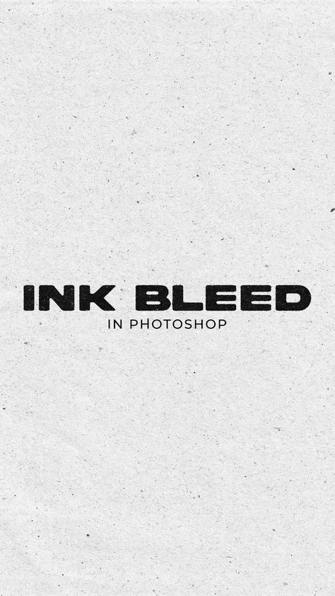 Simple way to create ink bleed effect on Photoshop. Effects On Photoshop, Ink Bleed Text, Ink Bleed Photoshop, Ink Bleed Effect, Text Effects Photoshop, Photoshop Inspiration, Cover Text, Ink Bleed, Gaussian Blur