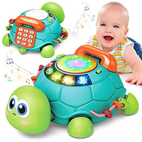 1st Birthday Presents, Baby Musical Toys, Crawling Baby, Music Toys, Birthday Toys, 1st Birthday Gifts, Baby Turtles, Developmental Toys, Musical Toys