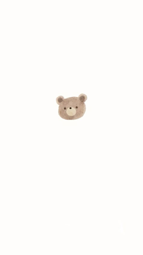 Teddy Bear Background, Brown Homescreen, Aurora Logo, Teddy Bear Logo, Scrapbook Backgrounds, Teddy Bear Wallpaper, Baby Teddy Bear, Bear Drawing, Minimalist Drawing