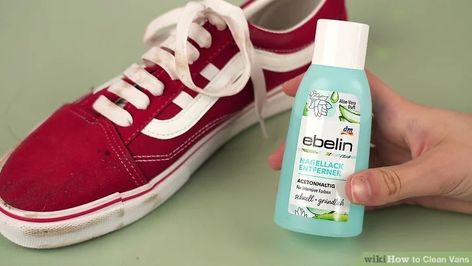 Easy Ways to Clean Vans - wikiHow Clean Vans, How To Clean Vans, Red Suede Shoes, Suede Vans, Red Vans, Fun Clothes, Hey Dudes, Dirt Stains, White Vans