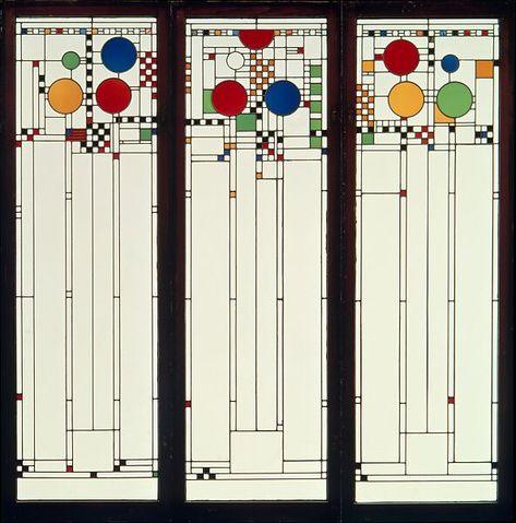 Frank Lloyd Wright | Window | American | The Metropolitan Museum of Art Playhouse Windows, Frank Lloyd Wright Stained Glass, L'art Du Vitrail, Frank Lloyd Wright Design, Verre Design, زجاج ملون, Prairie Style, Stained Glass Panels, Frank Lloyd