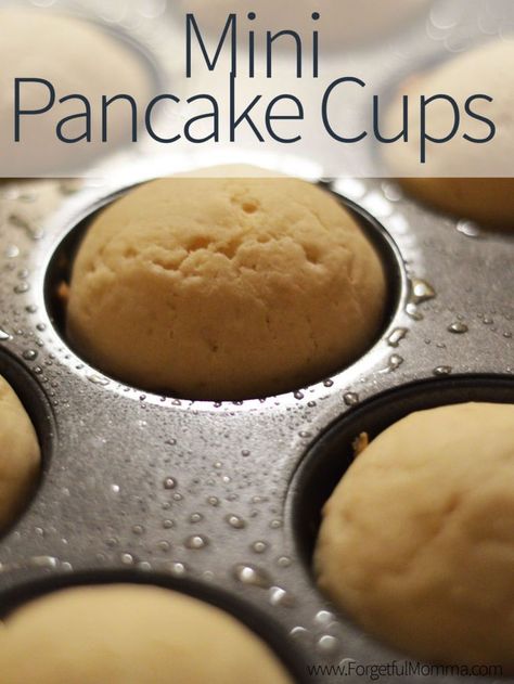 Tasty Tuesday: Mini Pancake Cups | http://forgetfulmomma.com/2016/12/13/mini-pancake-cups/ Week Of The Young Child, Weird Recipes, Pancake Cups, Tasty Tuesday, Oven Baked Recipes, Mini Pancakes, Food Kids, Fun Foods, Delicious Drinks