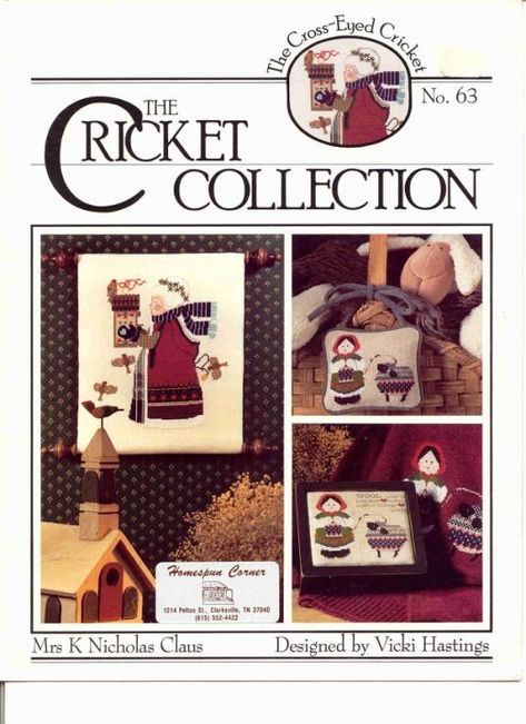 Cricket Collection, Bucket Ideas, The Barnyard, Winter Cross Stitch, Cross Stitch Christmas Ornaments, Cross Stitch Patterns Christmas, Cross Stitch Patterns Free, Free Cross Stitch, Cross Stitch Charts