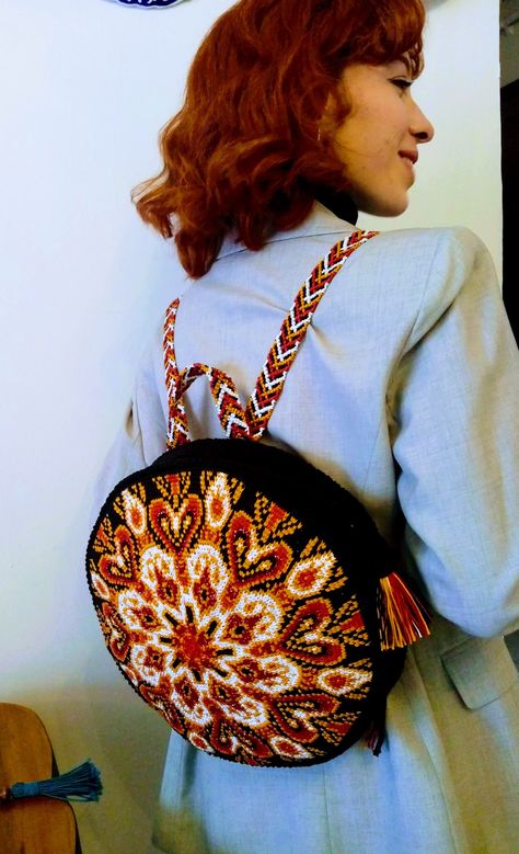 Crochet Festival, Red Backpack, Crochet Backpack, Wayuu Bag, Quality Handbags, Floral Crochet, Festival Bag, Colorful Bags, Tapestry Crochet Patterns