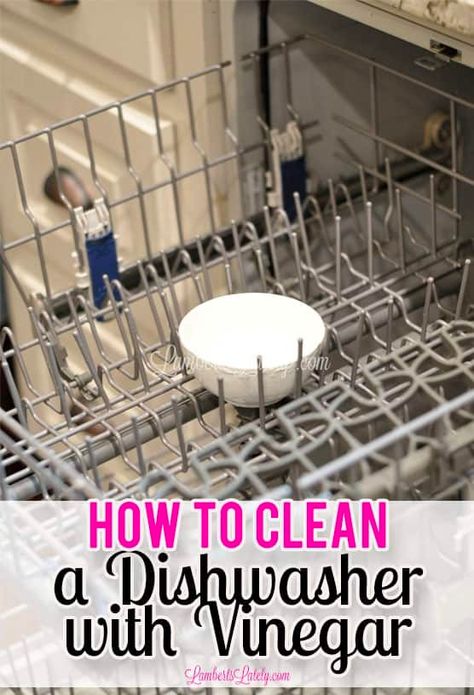 This post shows how to deep clean a dishwasher with vinegar and baking soda. See the best way to clean a smelly dishwasher & the filter (in a Whirlpool). Easy methods for using natural cleaners! Clean Your Dishwasher, Tablet Recipe, Clean Hacks, Cleaning Your Dishwasher, Homemade Toilet Cleaner, Clean Baking Pans, Cleaning Painted Walls, The Dishwasher, Glass Cooktop