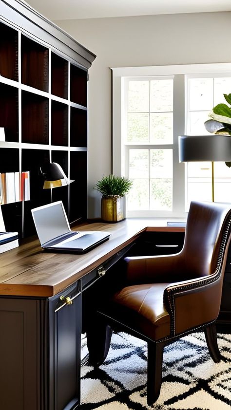 10 Masculine Small Home Office Ideas for the Modern Man Masculine Executive Office, Men’s Small Office, Small Home Office Men, Masculine Office Design, Male Office Ideas, Manly Home Office, Masculine Desk, Men’s Home Office, Home Office Ideas For Men