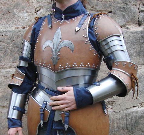 Lady Armor, Armor Fantasy, Armor Suit, Costume Armour, Armor Clothing, Larp Armor, Historical Armor, Half Body, Leather Armor