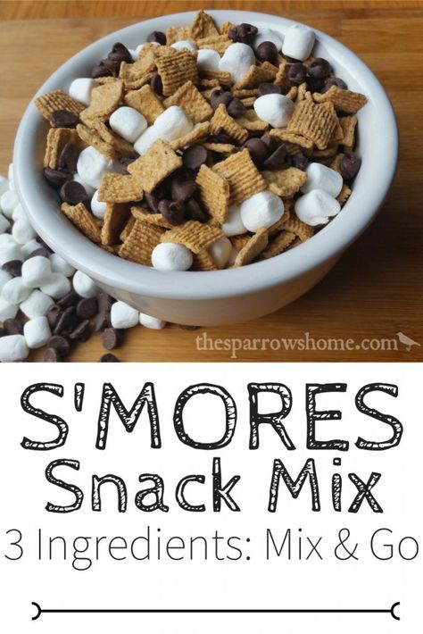 Kid Friendly Food Ideas, Food Ideas For Picky Eaters, Smores Snacks, Chocolate Chex, Trail Mix Recipes, Teddy Grahams, Lunch Box Snacks, Snack Mix Recipes, Chex Mix