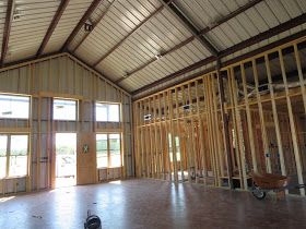 Pole Building House, Pole Barn Houses, Metal Building House Plans, Barn House Interior, Steel Building Homes, Metal Building Designs, Metal Barn Homes, Silo House, Barn Houses