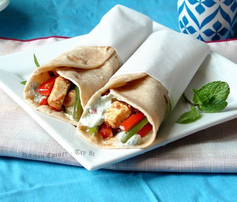 Paneer Kathi Rolls Katti Roll, Paneer Tikka Masala, Paneer Tikka, Indian Breakfast, Kitchen Corner, Tikka Masala, Breakfast For Dinner, Paneer, Breakfast Recipes