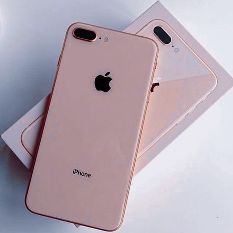 Iphone 9 Plus Rose Gold, Iphone 7 Normal, I Phone 8+, Rose Gold Aesthetic, Iphone 9, Iphone Obsession, Phone 7, Custom Iphone Cases, Gold Aesthetic