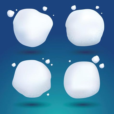 Snow Ball Set. Vector Illustration. White Frozen Snowy Ice Snowball on Blue Background. Snow Ball Illustration, Snow Ball, Hello Kitty Wallpaper, Kids Activities, The Snow, Blue Background, Blue Backgrounds, Vector Art, Art Reference