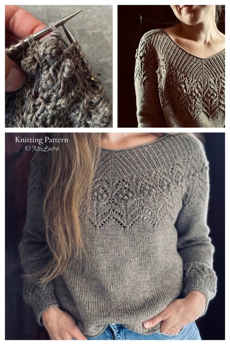 Boatneck Sweater Knitting Pattern Free, Boat Neck Sweater Pattern, Fingering Weight Knitting Patterns, Knit Shirt Pattern, Lace Sweater Pattern, Knitting Pattern Sweater, Pullover Sweater Knitting Pattern, Hand Knit Sweaters, Easy Knitting Patterns Free