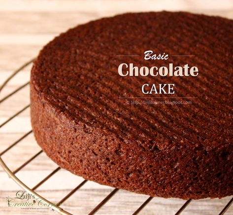 Plain Chocolate Cake Recipe, Basic Chocolate Cake Recipe, Simple Chocolate Cake Recipe, Cake Recipe Homemade, Basic Chocolate Cake, Simple Chocolate Cake, Cake Moulds, Homemade Home, Fresh Cake