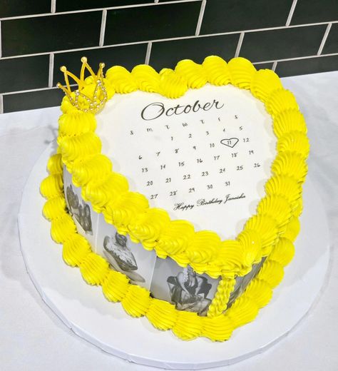 I'm loving this yellow heart cake 💛 Happy birthday! #odenisecupcakesandsweets ##smallbusiness #cakeartist #heartcake #mgm Yellow Heart Cake, Cake Happy Birthday, Heart Cake, Yellow Cake, Yellow Heart, Happy Birthday, Cake, Yellow, Birthday