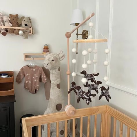 Hunting Theme Nursery, Puppy Nursery Theme, Boy Puppy, Puppy Decor, Mobile Hanger, Waiting For Baby, Kitty Baby, Nursery Room Boy, Mobile Baby