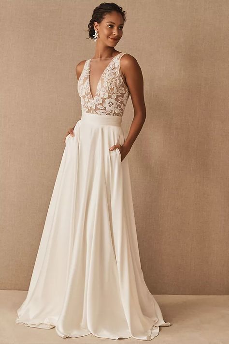 Jennyyoo Wedding Dress, Anthropologie Wedding Dress Bhldn, Bridal Skirt And Top, Wedding Skirt Overlay, Wedding Skirt And Top, Wedding Skirt Separate, Catherine Deane Wedding Dress, Wedding Dress Separates, Wedding Separates