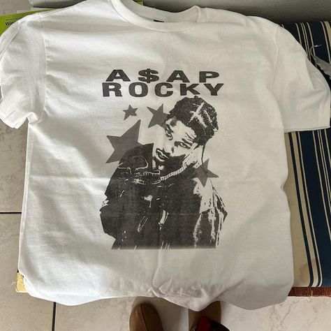 ASAP ROCKY T SHIRT #asaprocky #asap https://www.etsy.com/shop/MISSIDECLOTHING Asap Rocky Shirt, Clothe Designs, Asap Rocky T Shirt, City Fashion, Asap Rocky, City Style, Fashion Ideas, Rocky, Graphic Tees