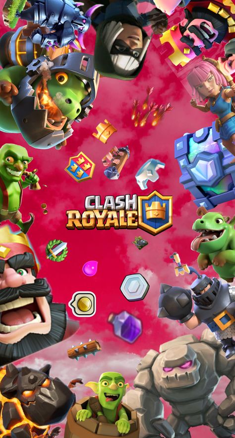 Red Clash Royale Wallpaper Clash Royale Anime, Clash Royale Art, Clash Of Clash, Game Advertising, Clash Royale Wallpaper, Clash Royale Deck, Barbarian King, One Banner, Red Backdrop