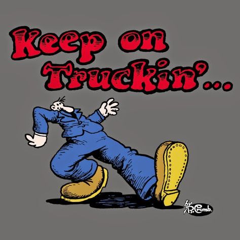 Keep On Truckin' Apparel is an official licensee of the artist Robert Crumb. Description from kotapparel.blogspot.com. I searched for this on bing.com/images Robert Crumb Art, Robert Crumb, Keep On Truckin, Portrait Cartoon, Comic Manga, Vintage Memory, I Remember When, Norman Rockwell, Hippie Art