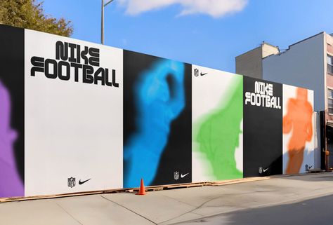 Nike NFL 23/24 – Visual Journal Nike Campaign, Nike Poster, Los Angeles Downtown, Nike Nfl, Nfl Season, Bold Typography, Visual Journal, Minimal Web Design, Nike Football