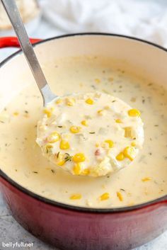 Creamed Corn Soup, Easy Corn Chowder Recipe, Cream Of Corn Soup, Easy Corn Chowder, Corn Chowder Soup, Corn Soup Recipes, Potato Corn Chowder, Cream Soup Recipes, Easy Corn