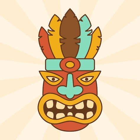 Abstract cartoon ethnic mask vector conc... | Premium Vector #Freepik #vector #african-mask #tribe #tribal-mask #tribal African Mask, Premium Vector, Concept Design, Graphic Resources, Mask, Quick Saves, Design