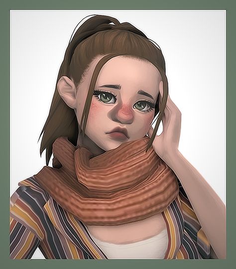 Breeze Scarf | melunn on Patreon Sims 4 Scarf Cc, Sims 4 Scarf, Magic Cottage, Maxis Match Cc, Scarf Mask, Sims 4 Characters, Sims 4 Cas, Sims 4 Cc Finds, The Sims4