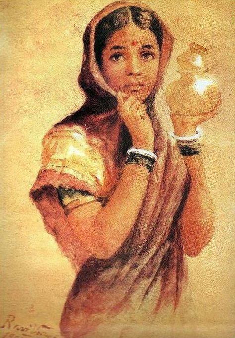 Dinanath Dalal - Alchetron, The Free Social Encyclopedia Ravivarma Paintings, The Milkmaid, Ravi Varma, Raja Ravi Varma, Most Famous Paintings, Canvas Art Projects, Crayon Art, Textured Canvas Art, Indian Paintings